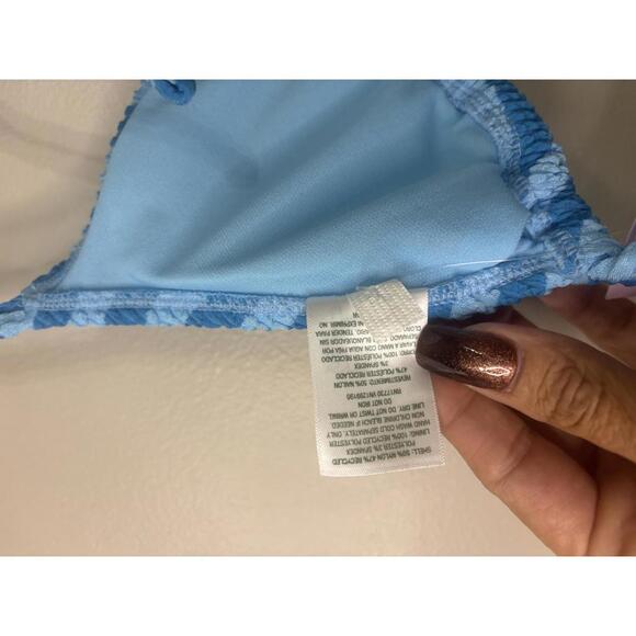 Wild Fable Striped Bikini Top - Blue/Light Blue Small - Picture 5 of 5